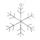 image 6 of 1.2m Battery Operated Snowflake Curtain Christmas Lights with 147 White LEDs