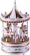 image 1 of St Helens Xmas Carousel Music Box, White
