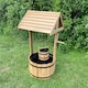 image 6 of Large Wooden Garden Wishing Well Planter