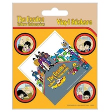 The Beatles Yellow Submarine Stickers Set - Yellow/Multicoloured - One Size