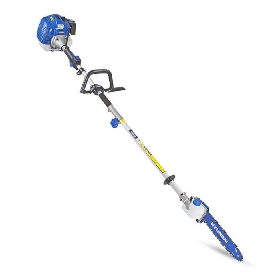 image 1 of Hyundai 52cc Petrol Pole Saw Pruner Chainsaw 2.7m Long Reach 260mm Cutting Width