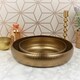 image 10 of 2 Metal Gold Bowl Set with Hammered Effect Table Centrepiece Decorative Dishes