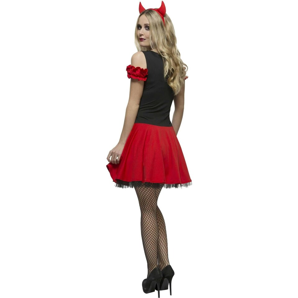 image 1 of Fever Womens/Ladies Wicked Devil Costume Set - Red - S S