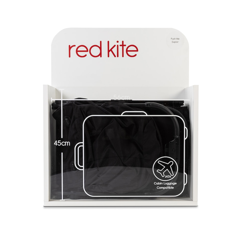 image 1 of Red Kite Push Me Explor Ultra Compact Fold Stroller - Black