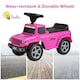 image 7 of COSTWAY Licensed Jeep Ride On Car Toddler Foot-to-Floor Pink