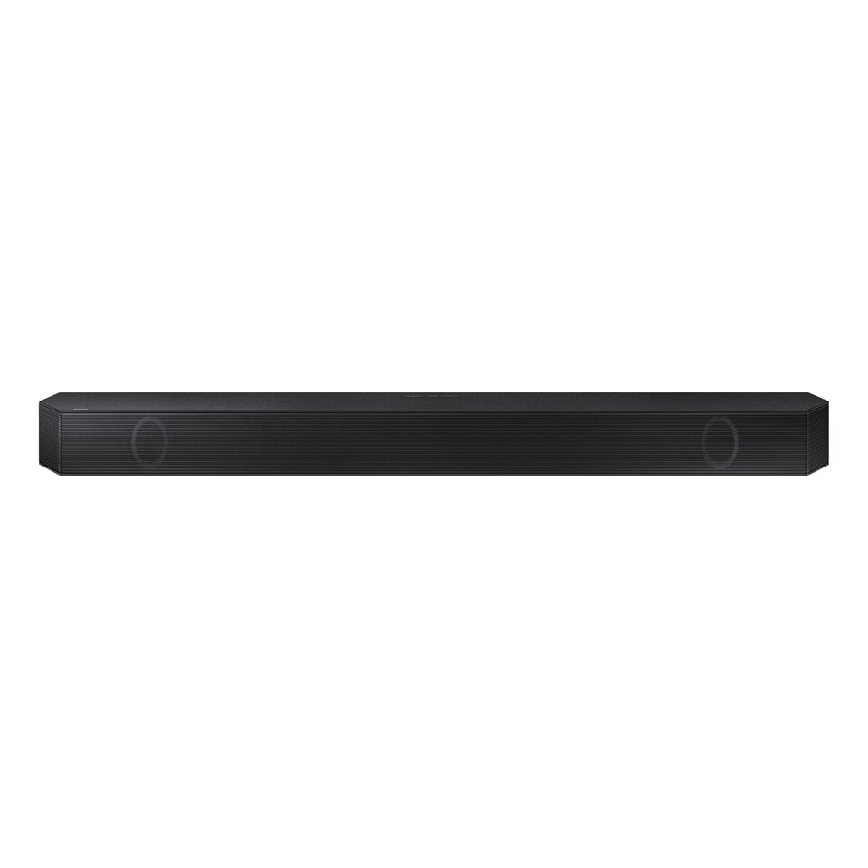 image 1 of Samsung Q990D Q-Series 11.1.4ch Cinematic Soundbar with Subwoofer and Rear Speakers (2024) | Black | Black