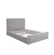 image 2 of Ottoman Storage Gaslift Bed 4ft6 Double Grey Velvet Bedroom Furniture