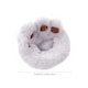 image 5 of Living and Home 50cm Soft Plush Pet Bed, Grey Grey | S