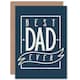 image 1 of Best Dad Ever Banner Modern Blue Fathers Day Card