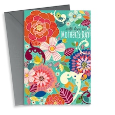 Pretty Flower Mother's Day Card For Mum