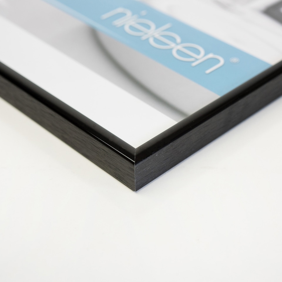 image 1 of Nielsen Classic Aluminium Picture Frame - Polished Jet Black - A1 (59.4cm x 84.1cm)