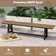 image 6 of COSTWAY Patio 183cm Extra Long Bench Outdoor Backless Bench Brown