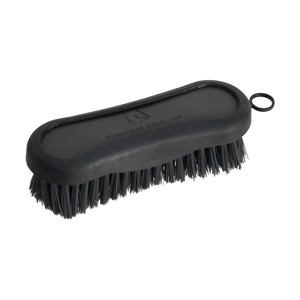 Coldstream Faux Leather Face Brush - Charcoal/Black - 12.8 x 4.3cm