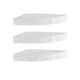 image 1 of Wooden Wall Mounted Floating Corner Shelf - Set of 3 | White | 3