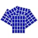 image 1 of Pack of 125 Blue 12x18mm Rectangular Labels - Adhesive Stickers