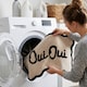 image 5 of Oui Oui Slogan Scalloped Bath Mat