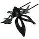 image 9 of Set of 4 Small Black Fairy Silhouettes With Stake Garden Deco Ornament