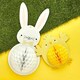 image 2 of Bunny & Chick Easter Honeycomb Hanging Decorations - Pack of 2