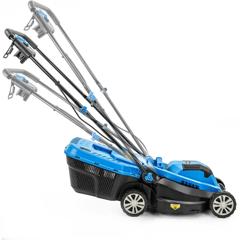 image 1 of Hyundai Electric Lawn Care Bundle, 1300W 33cm Cut Lawn Mower & 250W Grass Trimmer Strimmer HYM3313EGT