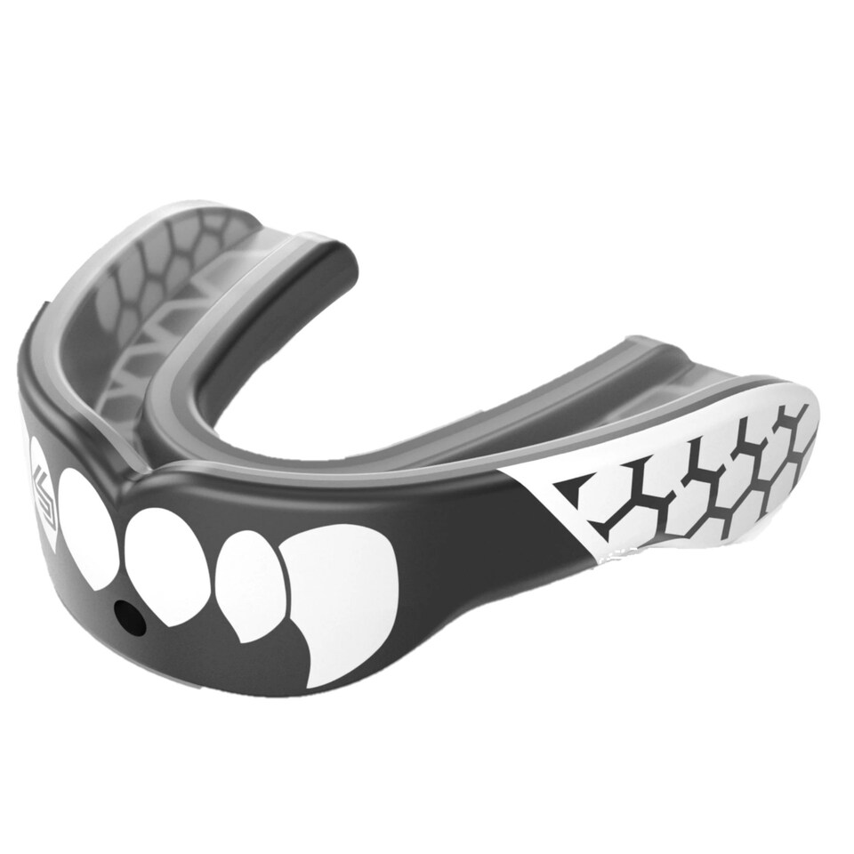 image 1 of Shock Doctor Childrens/Kids Gel Max Power Mouthguard - Carbon/White - One Size