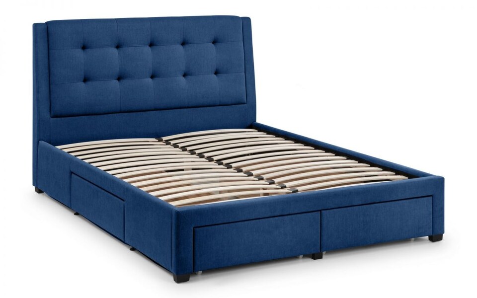 image 1 of Premium - Teal 4 Drawer Bed - King 5ft (150cm)