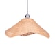 image 1 of Traditional Roscoe Rattan Scalloped Easy Fit Decor Ceiling Shade H19 x D44cm