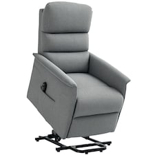 HOMCOM Power Lift Recliner Electric Reclining Chair with Remote Grey Grey