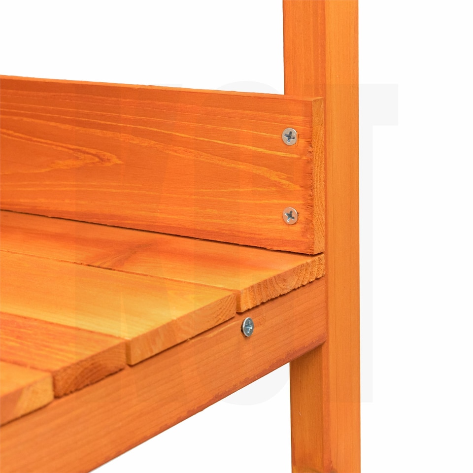 image 1 of KCT 3 Tier Wooden Garden Potting Bench Brown