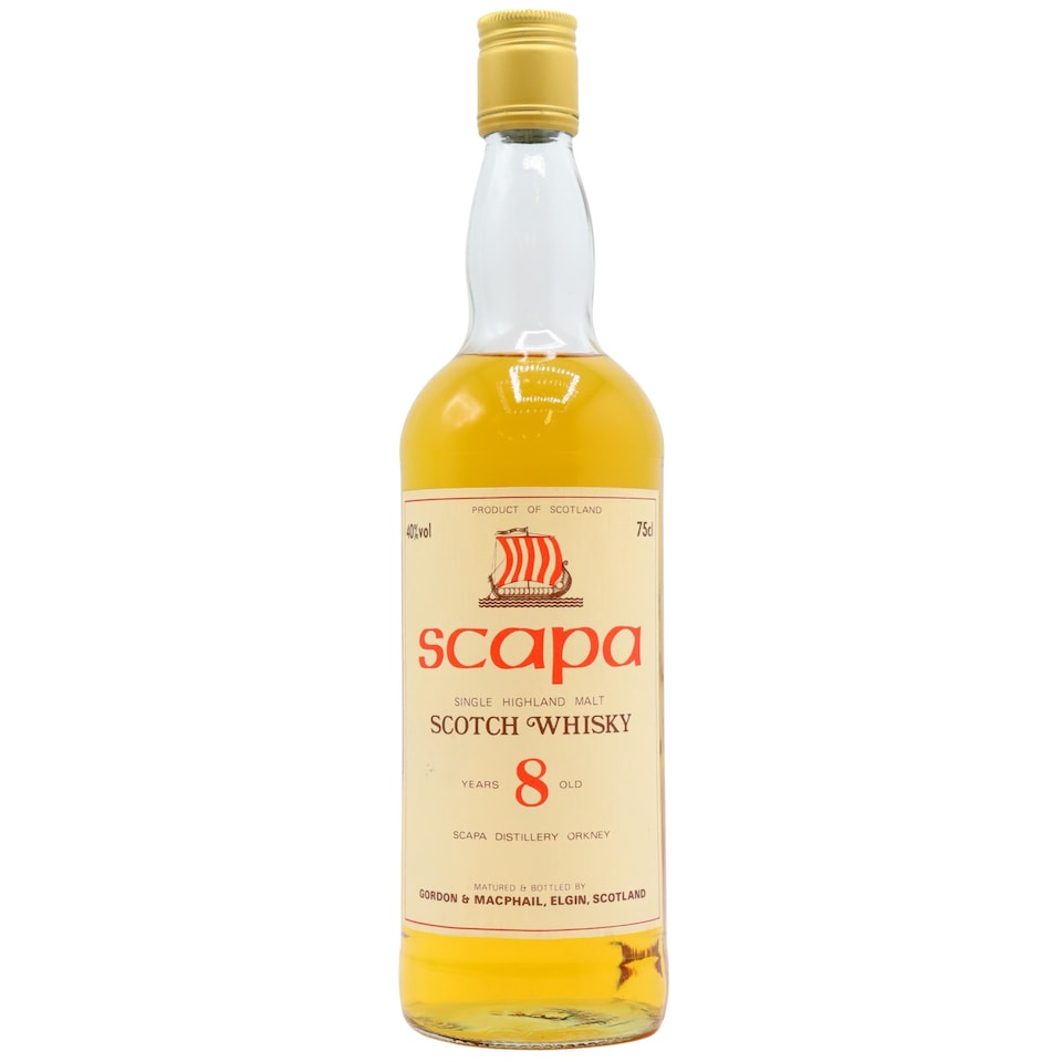 Scapa - Highland Single Malt 8 year old Whisky (1980's Bottling) (75cl) (Unboxed)