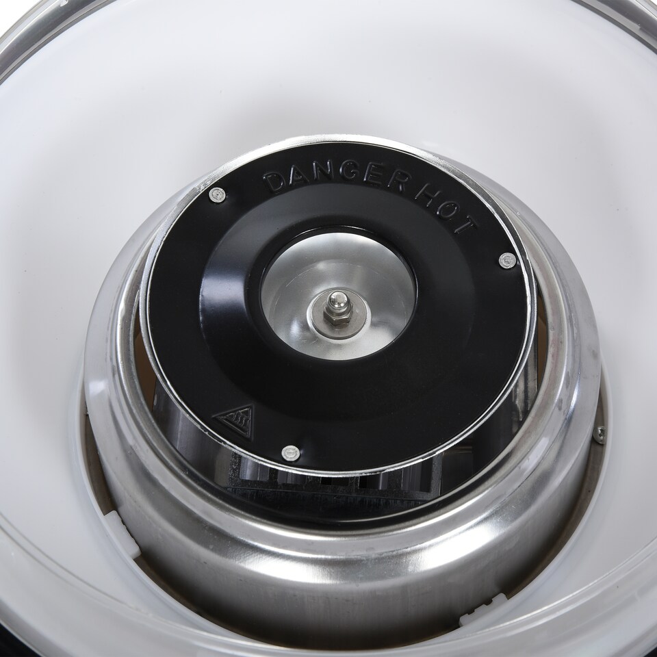 image 1 of HOMCOM 450W Candy Floss Machine, Professional Automatic Cotton Candy Sweet Machine with Candyfloss Sticks, Spoon, Splash Guard, Non-Slip Base for Birthday Christmas Wedding Party, Funfair Style, White