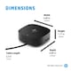 image 5 of HP USB-C Dock G5, Wired, USB 3.2 Gen 1 (3.1 Gen 1) Type-C, Black, HP, ProBook 450 G7 Notebook PC; ProBook 440 G7 Notebook PC; ProBook 430 G7 Notebook | Black | Black