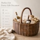 image 4 of Wickerfield Wicker Picnic Shopping Basket with Handle and Built-in Liner (Small)