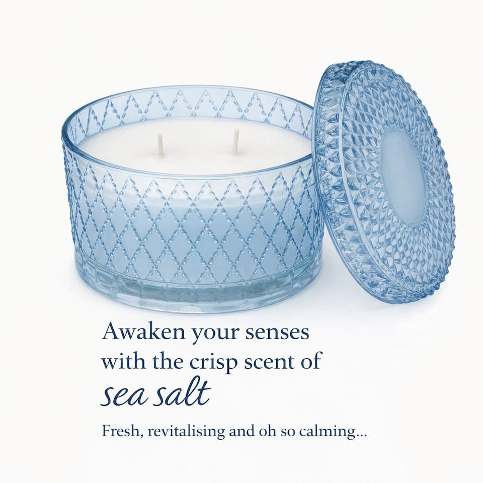 image 1 of Tianshui Luxury 2-Wick Glass Decorative Candle