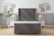 image 1 of Sloomy Marlborough Slate Naples Bed Frame With 50"  Upholstered Wingback Headboard 3' Single