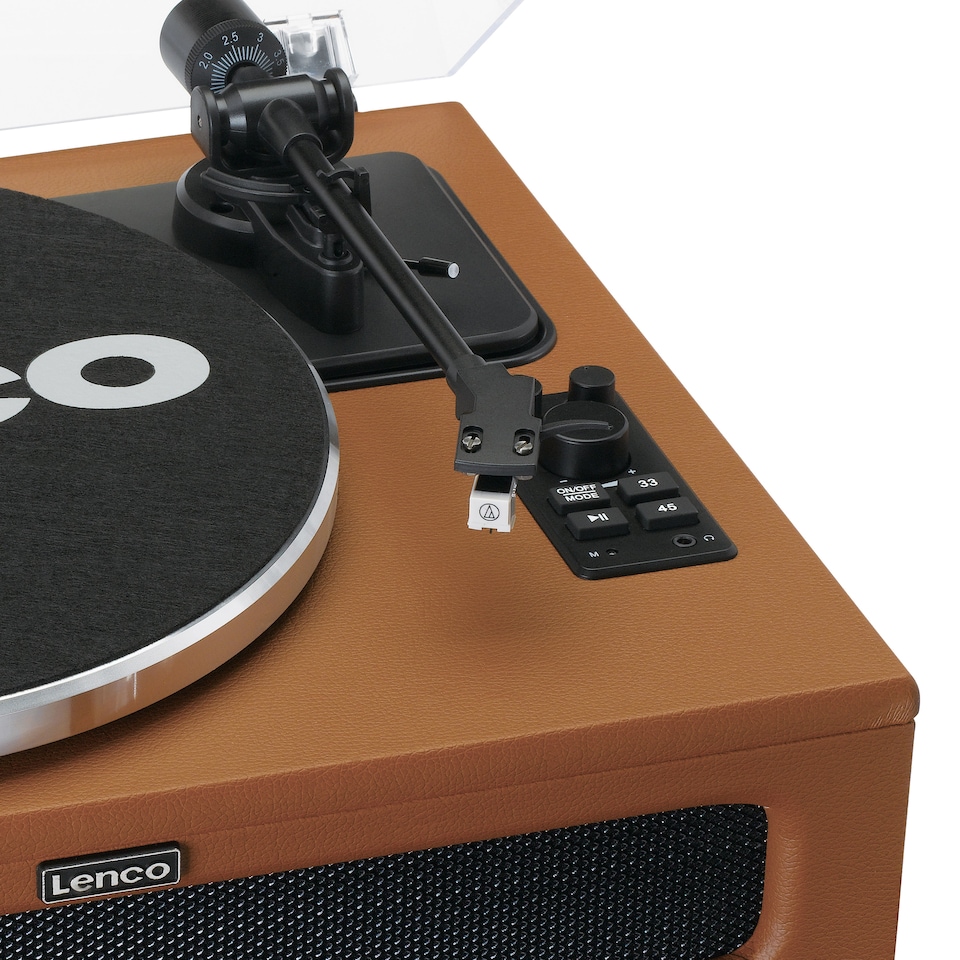 image 1 of LENCO LS-430BN - Turntable with 4 built-in speakers - Brown