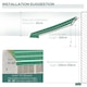 image 8 of Outsunny Garden Sun Shade Canopy Retractable Awning, 4 x 3(m), Green 