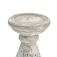 image 2 of Hill Interiors Ceramic Stone Effect Candle Holder - Stone - 38cm x 18cm x 18cm