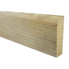 PACK OF 10 (Total 10 Units) - 19mm x 50mm (15mm x 45mm Finish) Once Rounded Timber Architrave 10mm Radius - 4.5m Length