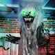 image 2 of HOMCOM Halloween Skeleton Werewolf Animatronic Prop with Light Up Eyes