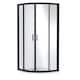 image 1 of Contemporary 8mm Glass Quadrant Shower Enclosure, 900 x 900mm, Matt Black | Black | Matt Black | 1