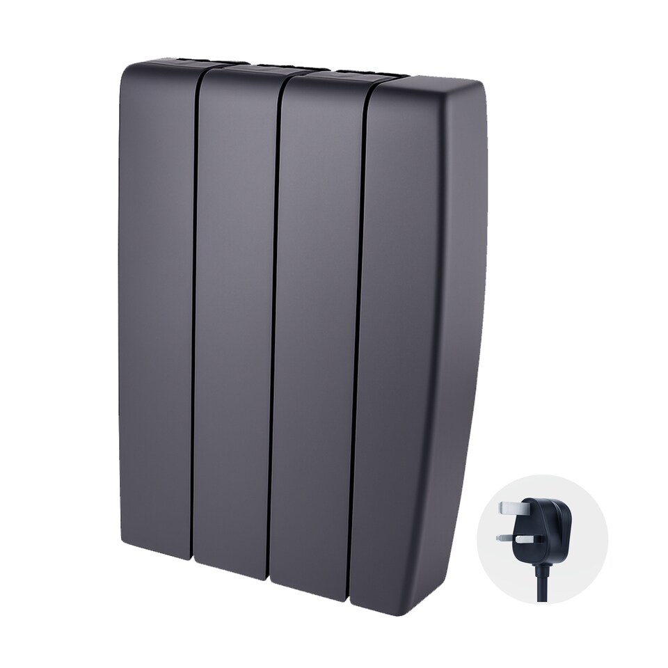 image 1 of TCP Smart 700W Black Ceramic Panel Electric Radiator
