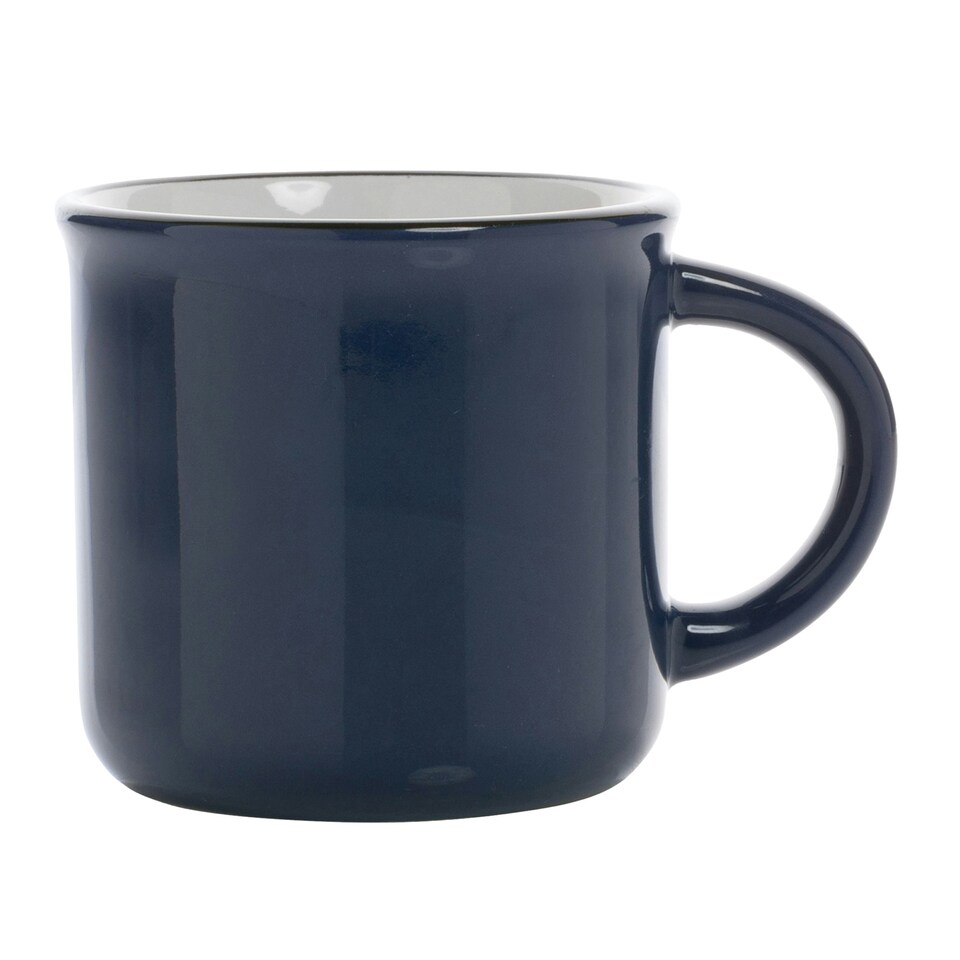image 1 of XD Collection Vintage Ceramic 280ml Mug - Navy - One Size