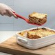 image 3 of Zeal Silicone Flexible Slotted Kitchen Turner, 30cm, Red