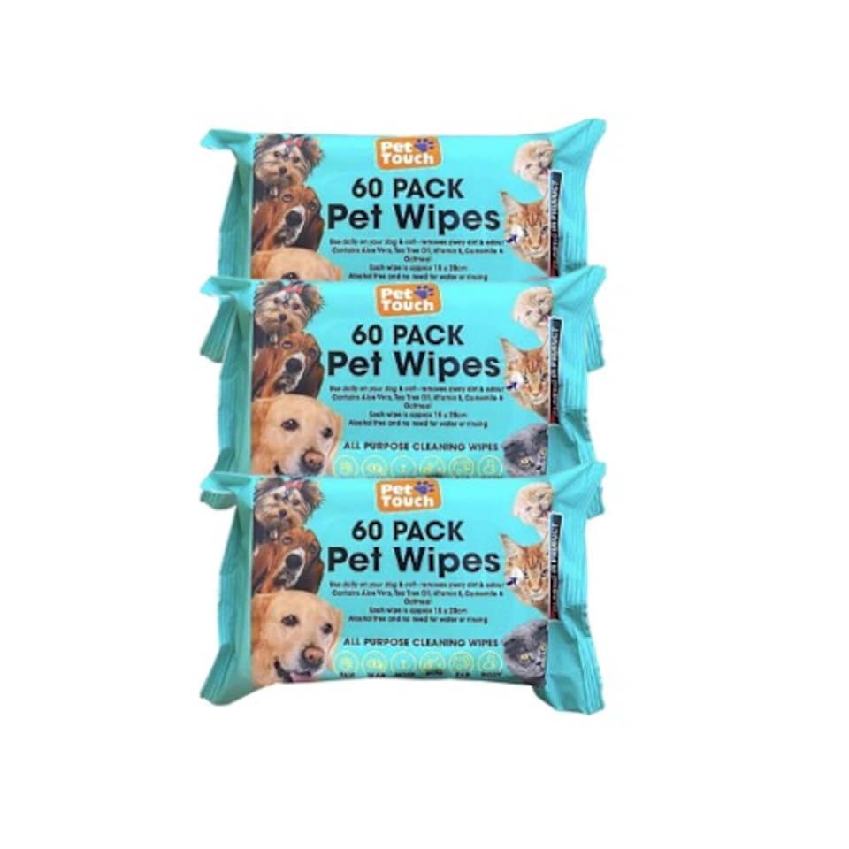 image 1 of Pet Touch Pet Wipes All Purpose 60 Pack