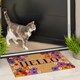 image 2 of KUKOON Floral Blooms Coir Doormat 45cm x 75cm