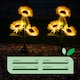image 5 of Gardenwize Sunflower Solar Stake Lights with 3 Sunflower Heads