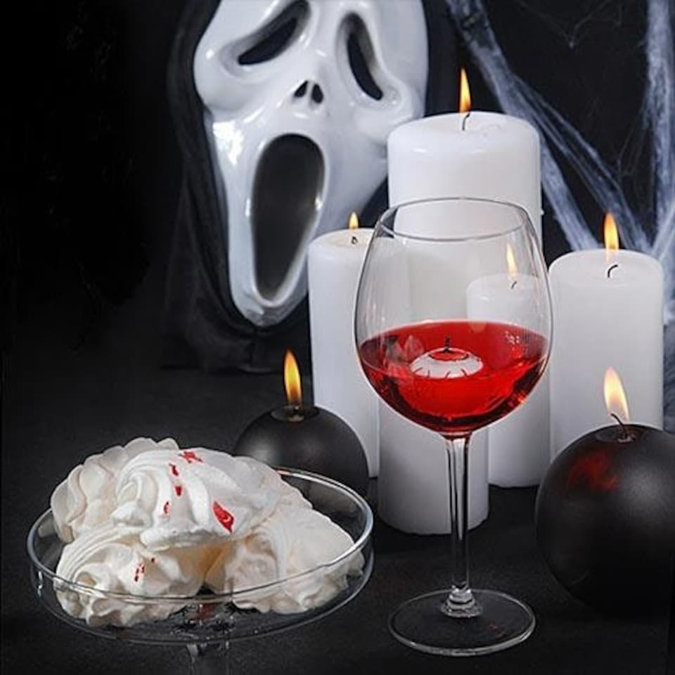 image 1 of Floating Bloodshot Eye Halloween Candle