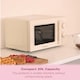 image 7 of Hamilton Beach Miami Manual 800W Microwave - Sand