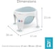 image 9 of Angelcare Baby Bath Seat Soft Touch Aqua Infant Support Safe