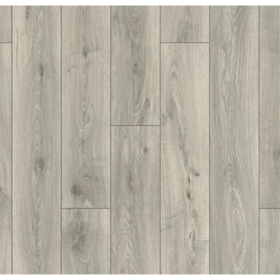 image 1 of PACK OF 20 (Total 20 Units) - Grey Oak 10mm Thick Laminate Flooring (34.6m2 Coverage)